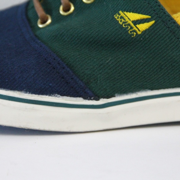 Vintage Bass Sneakers Women Boat Shoes Y2K 90s style Low Top Flat sz 9 - Picture 9 of 13